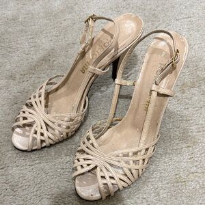 Portofina Vintage Cream Strappy Heels